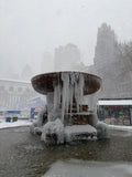 B012) Framed Poster Print (Bryant Park Winter Village)