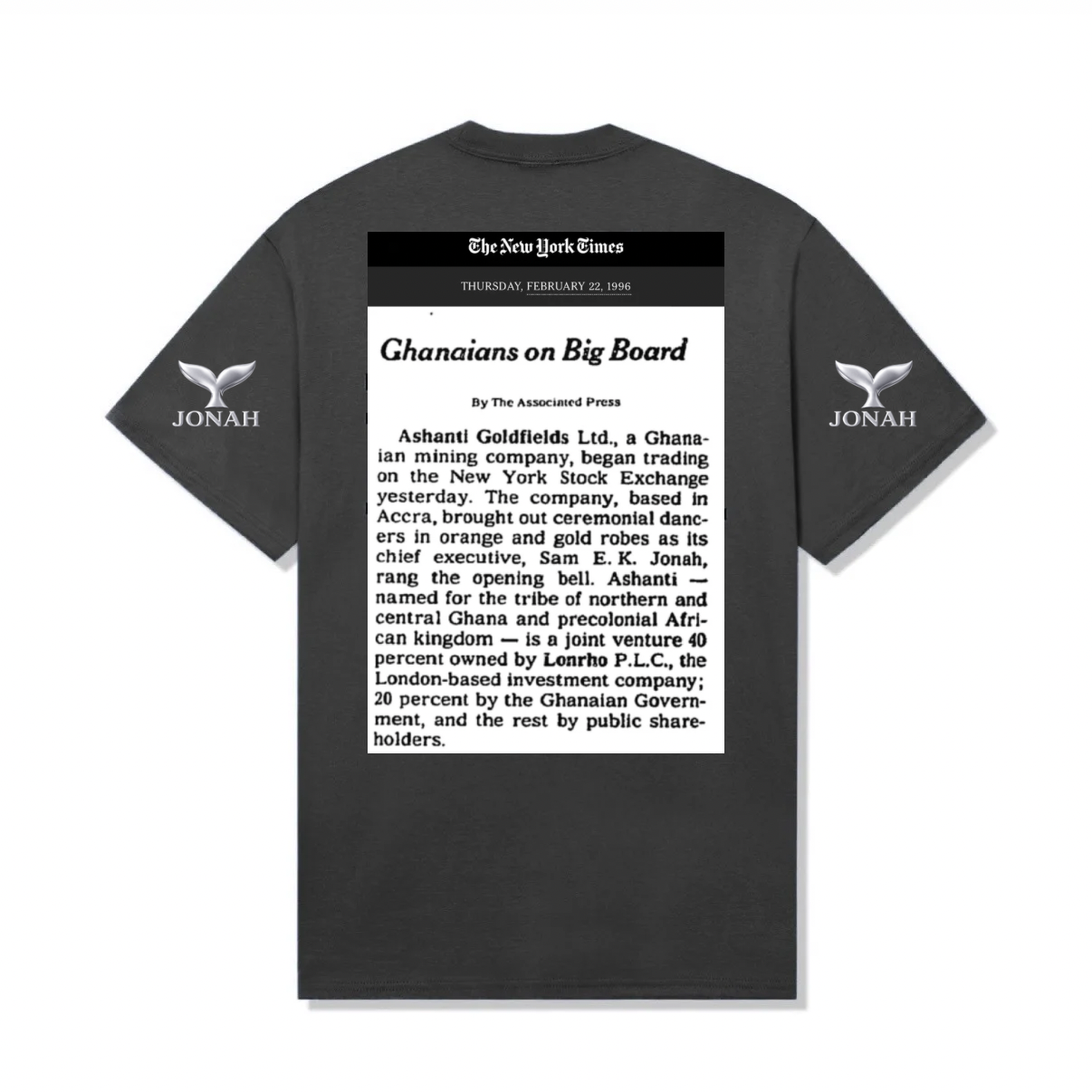 A011) Wings Tee (Ghana Gold)